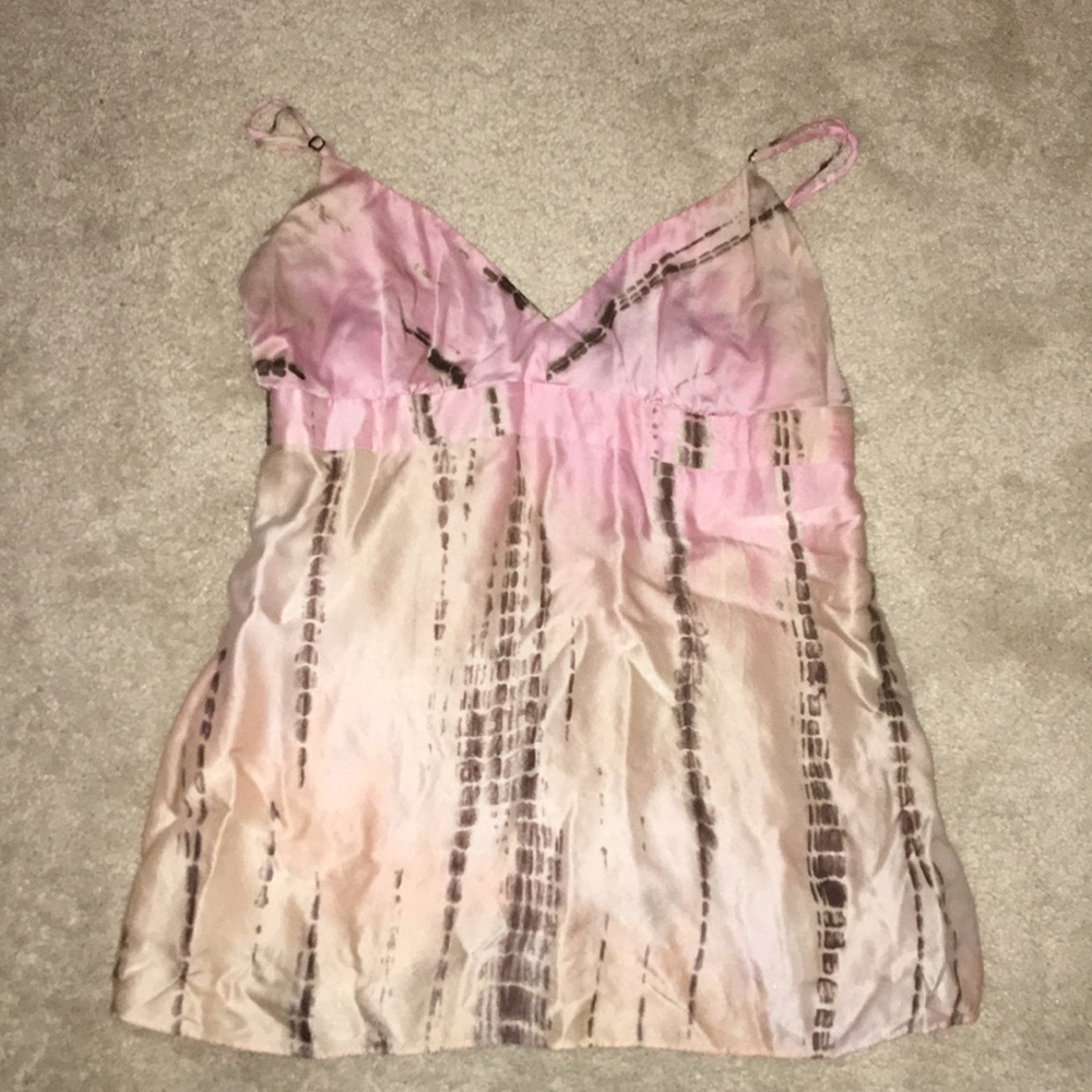 Satin going out top